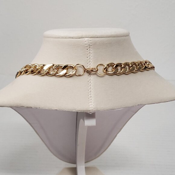 Cuban Style Gold Plated Fashion Chain Necklace Unisex High Quality - Picture 2 of 3